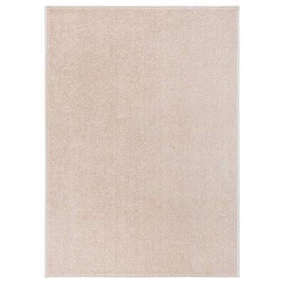 vidaXL Lyhytnukkainen matto 120x170 cm tumma beige