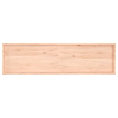 vidaXL Pöytälevy 180x50x(2-4) cm käsittelemätön täystammi