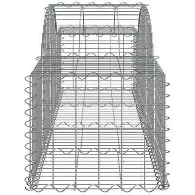 vidaXL Kaarevat kivikorit 20 kpl 200x50x40/60 cm galvanoitu rauta