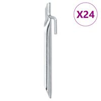 vidaXL Telttatapit 24 kpl V-muotoiset 17 cm Ø20 mm galvanoitu teräs