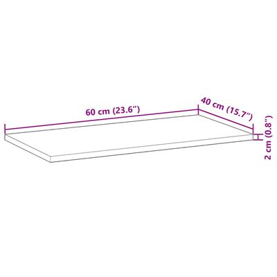 vidaXL Kelluvat hyllyt 4 kpl 60x40x2 cm käsittelemätön täysi akasia