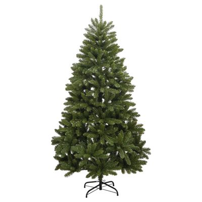 vidaXL Tekojoulukuusi saranoilla 300 LED-valoa ja joulupalloa 180 cm