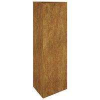 vidaXL Puutarhakukkalaatikko 30x26x75 cm Corten teräs