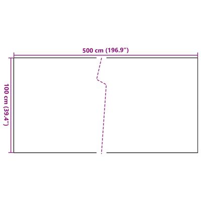 vidaXL Parvekesuoja antrasiitti 500x100 cm polyrottinki