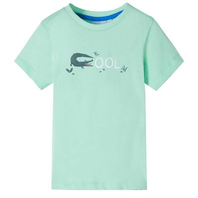 Lasten lyhythihainen T-paita vaaleanvihreä 92