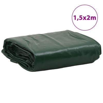 vidaXL Pressu vihreä 1,5x2 m 650 g/m²