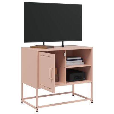 vidaXL TV-taso pinkki 68x39x60,5 cm teräs