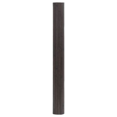 vidaXL Matto suorakaide tummanruskea 100x200 cm bambu