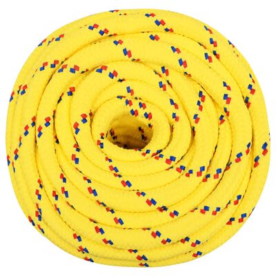 vidaXL Veneköysi keltainen 18 mm 100 m polypropeeni