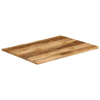 vidaXL Pöytälevy elävä reuna 90x80x2,5 cm täysi karkea mangopuu