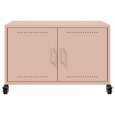 vidaXL TV-taso pinkki 68x39x43,5 cm teräs