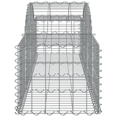 vidaXL Kaarevat kivikorit 5 kpl 200x50x40/60 cm galvanoitu rauta