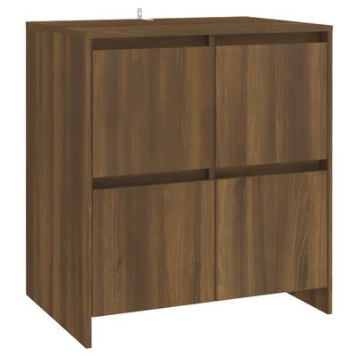 vidaXL Senkit 2 kpl ruskea tammi 70x41x75 cm tekninen puu