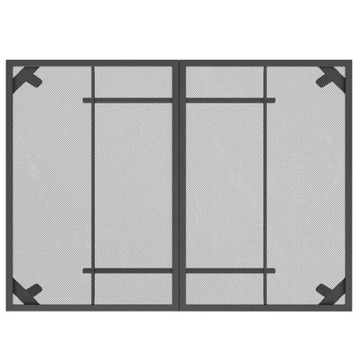 vidaXL Puutarhapöytä antrasiitti 110x80x72 cm teräsverkko