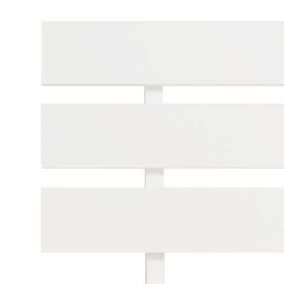 vidaXL Sängynrunko päätylevyllä valkoinen 160x200 cm täysi mänty