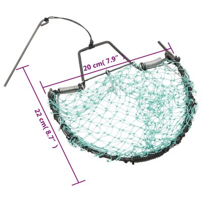 vidaXL Lintuansa vihreä 20 cm teräs