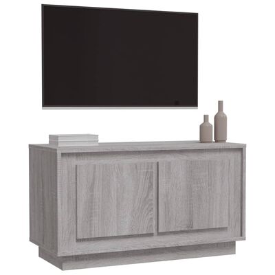 vidaXL TV-taso harmaa Sonoma 80x35x45 cm tekninen puu