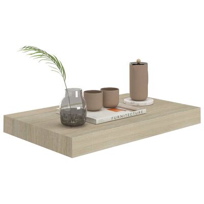 vidaXL Kelluva seinähylly tammi 40x23x3,8 cm MDF