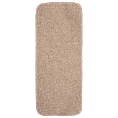 vidaXL Liukumattomat porrasmatot 15 kpl 60x25 cm beige suorakaide