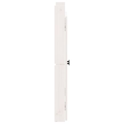 vidaXL Ulkokeittiökaapin ovet 2 kpl valkoinen 50x9x82 cm täysi mänty