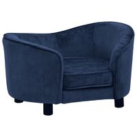 vidaXL Koiran sohva sininen 69x49x40 cm plyysi