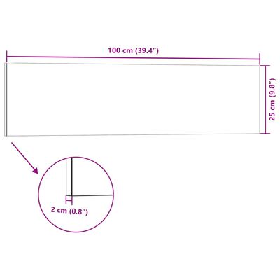 vidaXL 3D-seinäpaneelit 14 kpl ruskea 100x25 cm EPS