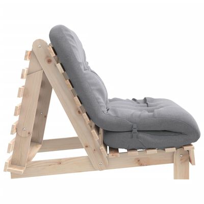 vidaXL Futon vuodesohva patjalla 100x206x11 cm täysi mänty