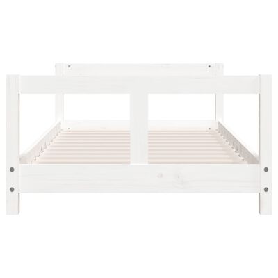 vidaXL Lasten sängynrunko valkoinen 80x160 cm täysi mänty