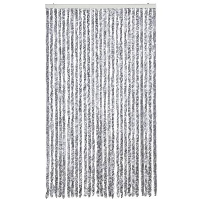 vidaXL Hyönteisverho harmaavalkoinen 118 x 220 cm Chenille