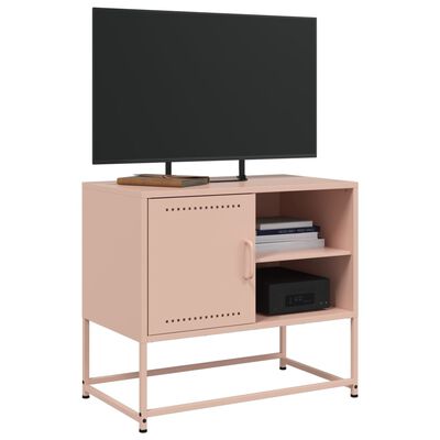 vidaXL TV-taso pinkki 68x39x60,5 cm teräs