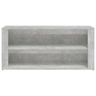 vidaXL Kenkäteline betoninharmaa 100x35x45 cm tekninen puu