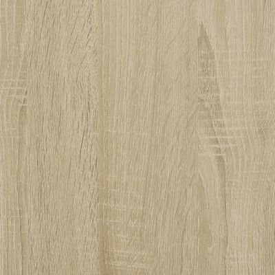 vidaXL Sohvapöytä Sonoma-tammi 100x50x50 cm tekninen puu ja metalli