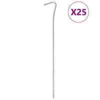 vidaXL Telttatapit 25 kpl 23 cm Ø4 mm galvanoitu teräs