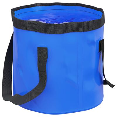 vidaXL Kokoontaittuvat ämpärit 2 kpl sininen 20 l PVC