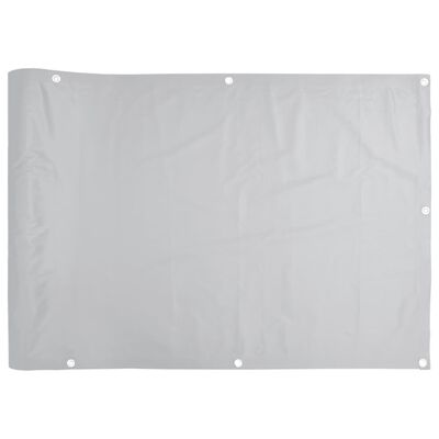 vidaXL Parvekkeen yksityisyyssuoja harmaa 600x120 cm PVC