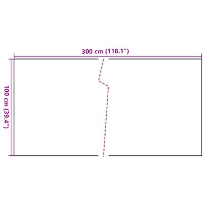 vidaXL Parvekesuoja ruskea ja musta 300x100 cm polyrottinki