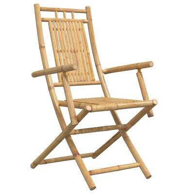 vidaXL Taitettavat puutarhatuolit 6 kpl 53x66x99 cm bambu