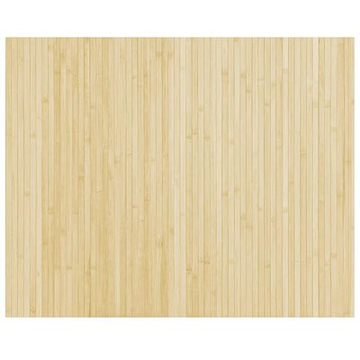 vidaXL Matto suorakaide vaalea luonnollinen 80x100 cm bambu