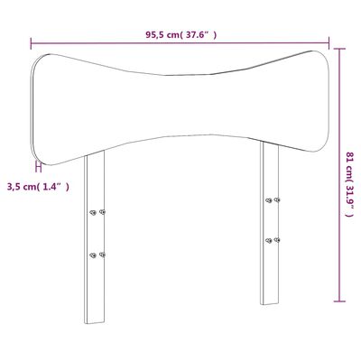 vidaXL Sängynpääty ruskea 90 cm täysi mänty