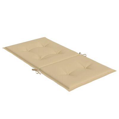 vidaXL Matalaselkätuolin tyynyt 6 kpl beige 100x50x4 cm kangas