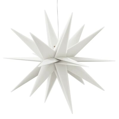 vidaXL Joulun LED-tähtivalo taitettava valkoinen 57 cm