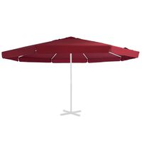 vidaXL Aurinkovarjon vaihtokangas viininpunainen 500 cm
