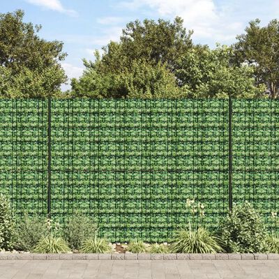 vidaXL Puutarhan yksityisyyden suoja PVC 70x0,19 m vihreä
