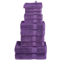 vidaXL Premium Pyyhkeet 12-osaa violetti 600 gsm 100 % puuvilla