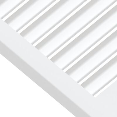 vidaXL Kaapin ovi säleikkömuotoilu valkoinen 39,5x39,4 cm täysi mänty