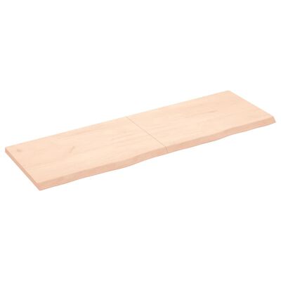 vidaXL Pöytälevy 160x50x(2-4) cm käsittelemätön täystammi