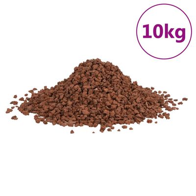 vidaXL Vulkaaniset kivet 10 kg punainen 5-8 mm