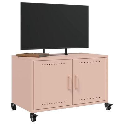 vidaXL TV-taso pinkki 68x39x43,5 cm teräs