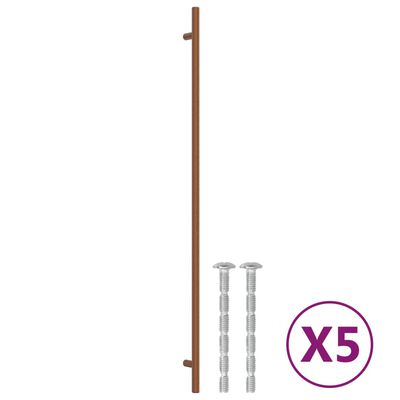 vidaXL Kaapin kahvat 5 kpl pronssi 480 mm ruostumaton teräs