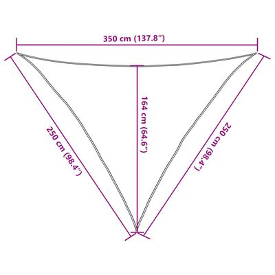 vidaXL Aurinkopurje vaaleanharmaa 2,5x2,5x3,5 m 100% Oxford polyesteri